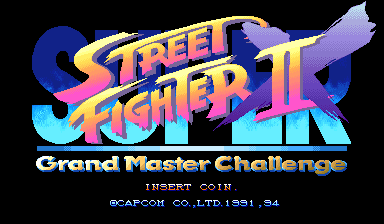 Super Street Fighter II X: Grand Master Challenge (Japan 940223 Phoenix Edition) (Bootleg) Title Screen