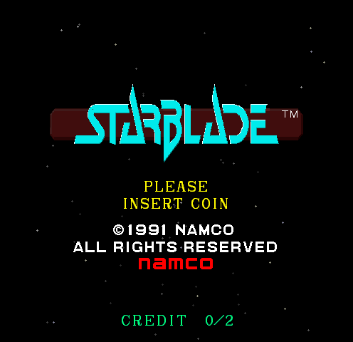 Starblade (World) Title Screen