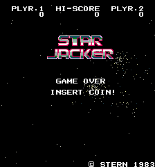 Star Jacker (Stern Electronics) Title Screen