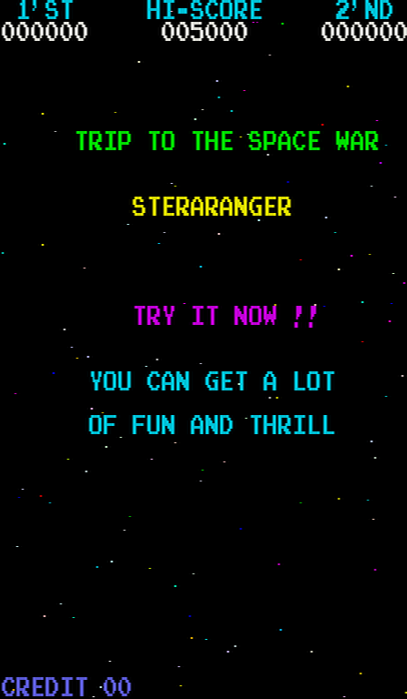 Steraranger (Moon Cresta bootleg) Title Screen