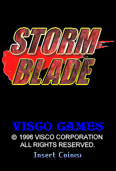 Storm Blade (US) Title Screen