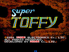 Super Toffy Title Screen