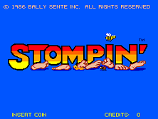 Stompin' (4/4/86) Title Screen