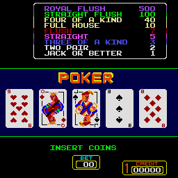 Super Draw Poker (set 2) Title Screen