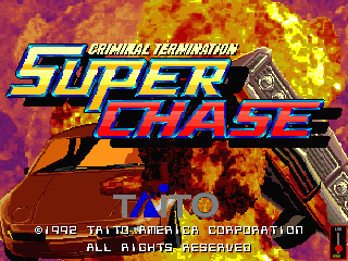 Super Chase - Criminal Termination (World) Title Screen