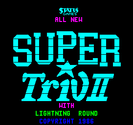 Super Triv II Title Screen