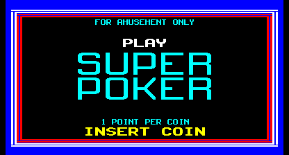 Super Poker (Version 10.19S) Title Screen