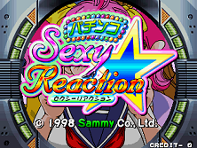 Pachinko Sexy Reaction (Japan) Title Screen