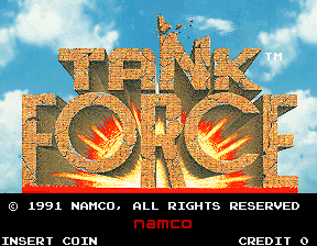 Tank Force (US, 2 Players) Title Screen
