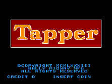 Tapper (Budweiser, set 1) Title Screen