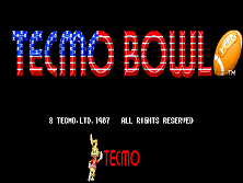 Tecmo Bowl (World) Title Screen
