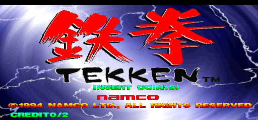 Tekken (World, TE4/VER.C) Title Screen