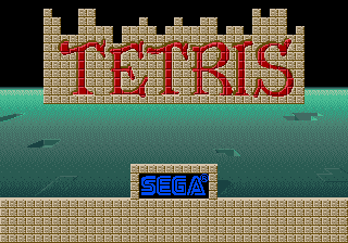 Tetris (set 2, Japan, System 16B) (FD1094 317-0092) Title Screen