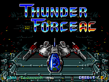 Thunder Force AC Title Screen