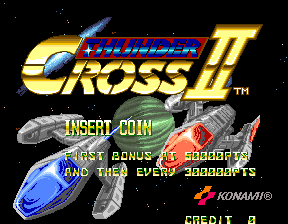 Thunder Cross II (World) Title Screen