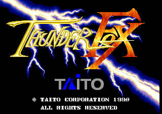 Thunder Fox (Japan) Title Screen