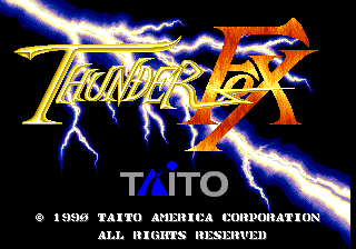 Thunder Fox (US) Title Screen