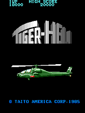 Tiger Heli (US) Title Screen