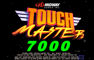 Touchmaster 7000 (v8.00 Standard) Title Screen