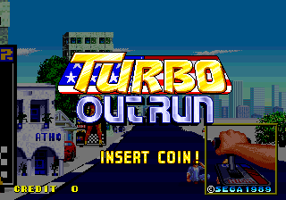 Turbo Out Run (cockpit) (FD1094 317-0106) Title Screen