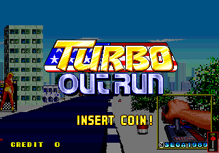 Turbo Out Run (cockpit) (FD1094 317-0107) Title Screen