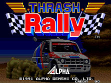 Thrash Rally (ALM-003 ~ ALH-003) Title Screen