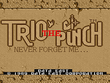 Trio The Punch - Never Forget Me... (World) Title Screen