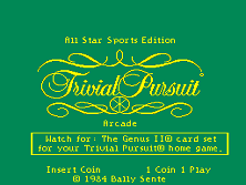 Trivial Pursuit (All Star Sports Edition) Title Screen