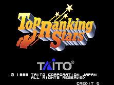 Top Ranking Stars (Ver 2.1O 1993/05/21) (New Version) Title Screen