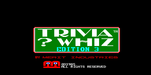 Trivia ? Whiz (6221-05, Edition 3) Title Screen