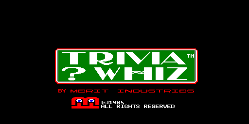Trivia ? Whiz (6221-00) Title Screen