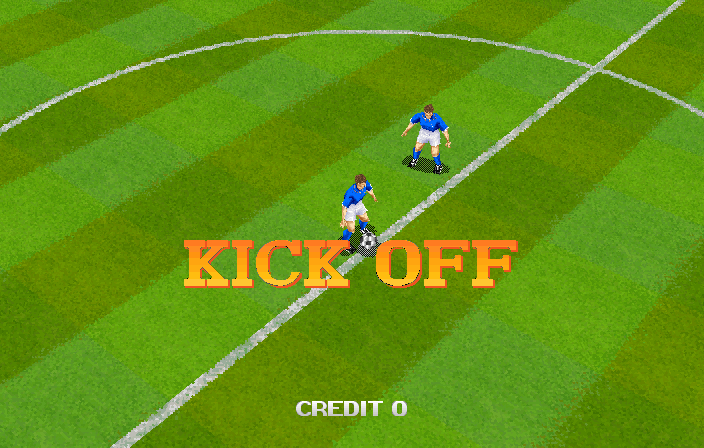 Tecmo World Cup '98 (JUET 980410 V1.000) Title Screen