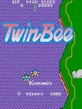 TwinBee (ROM version) Title Screen