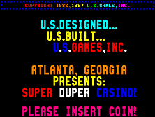 Super Duper Casino (California V3.2) Title Screen