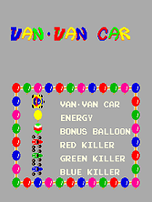 Van-Van Car Title Screen