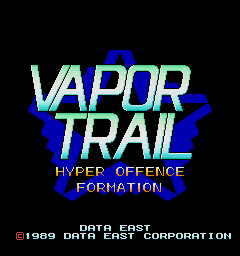 Vapor Trail - Hyper Offence Formation (World revision 3?) Title Screen