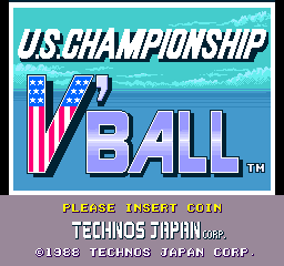 U.S. Championship V'ball (US) Title Screen
