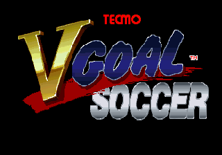 V Goal Soccer (Europe) Title Screen