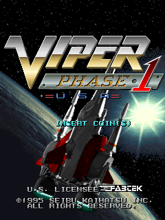 Viper Phase 1 (New Version, US set 1) Title Screen