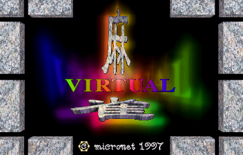 Virtual Mahjong (J 961214 V1.000) Title Screen