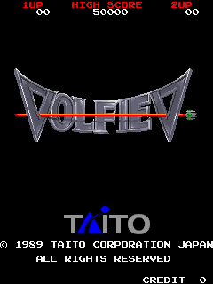 Volfied (World, revision 1) Title Screen