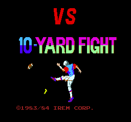 Vs 10-Yard Fight (World, 11/05/84) Title Screen