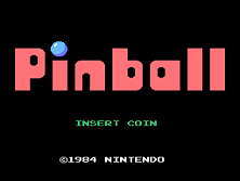Vs. Pinball (US, set PN4 E-1) Title Screen