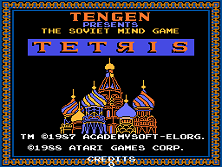 Vs. Tetris Title Screen