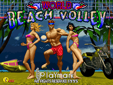 World Beach Volley (set 1) Title Screen