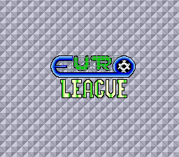 Euro League (Italian hack of Tecmo World Cup '90) Title Screen