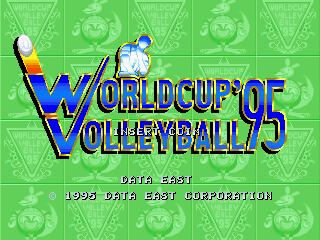 World Cup Volley '95 (Japan v1.0) Title Screen