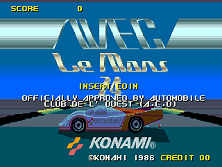 WEC Le Mans 24 (v2.00, set 1) Title Screen