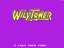 Wily Tower Title Screen