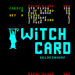 Witch Card (German, WC3050, set 1 ) Title Screen